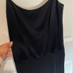 Black floor length dress